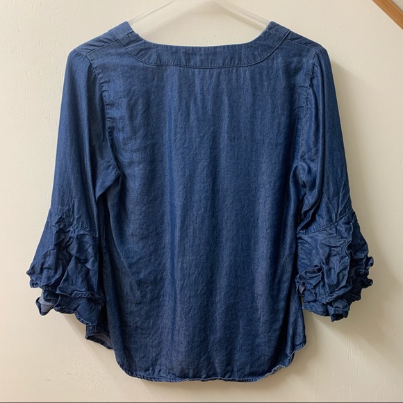 Cleo Ruffled Sleeves Top - Picture 2 of 4